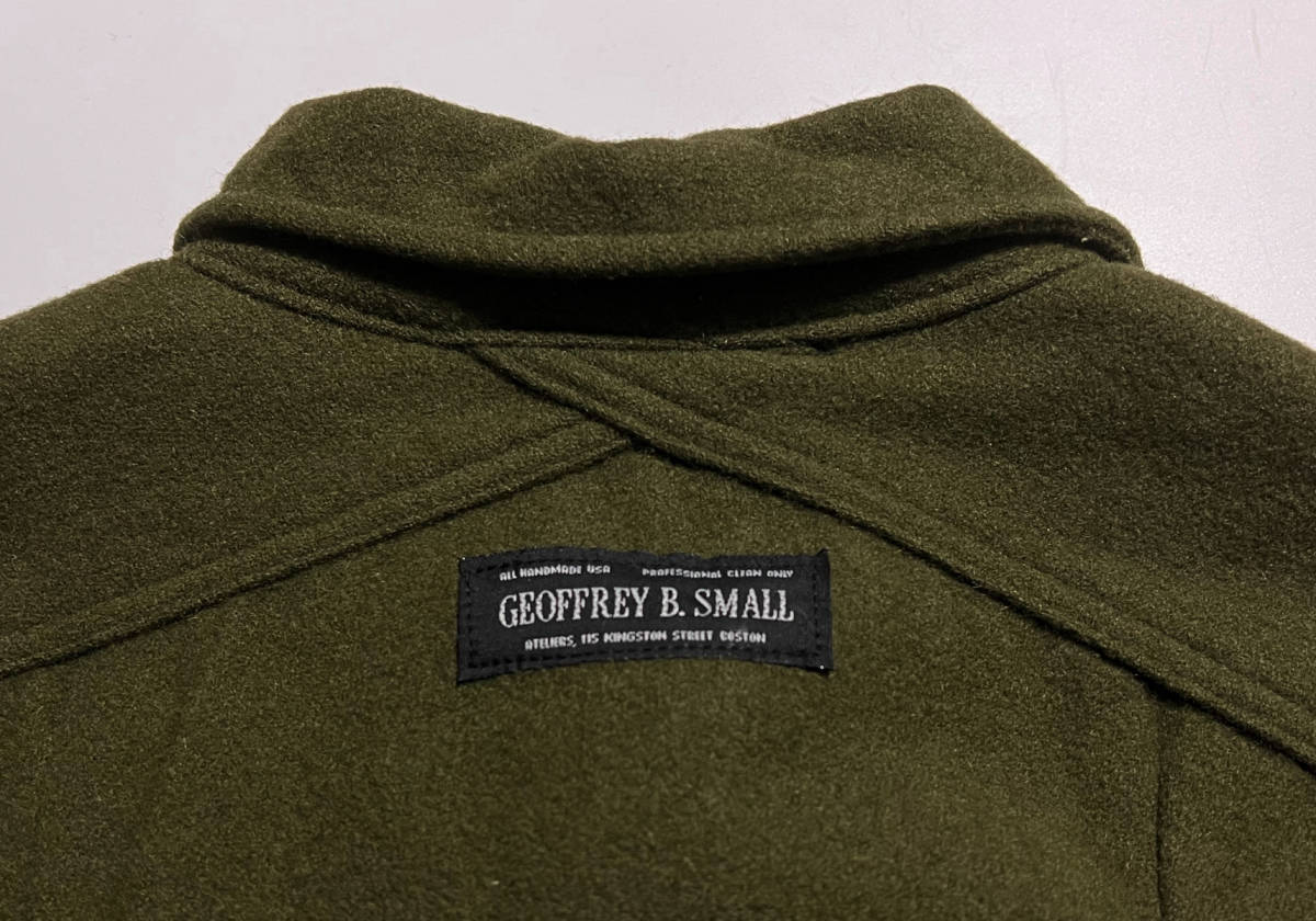GEOFFREY B SMALL ドッキング シャツジャケット カーキ ジェフリービー
