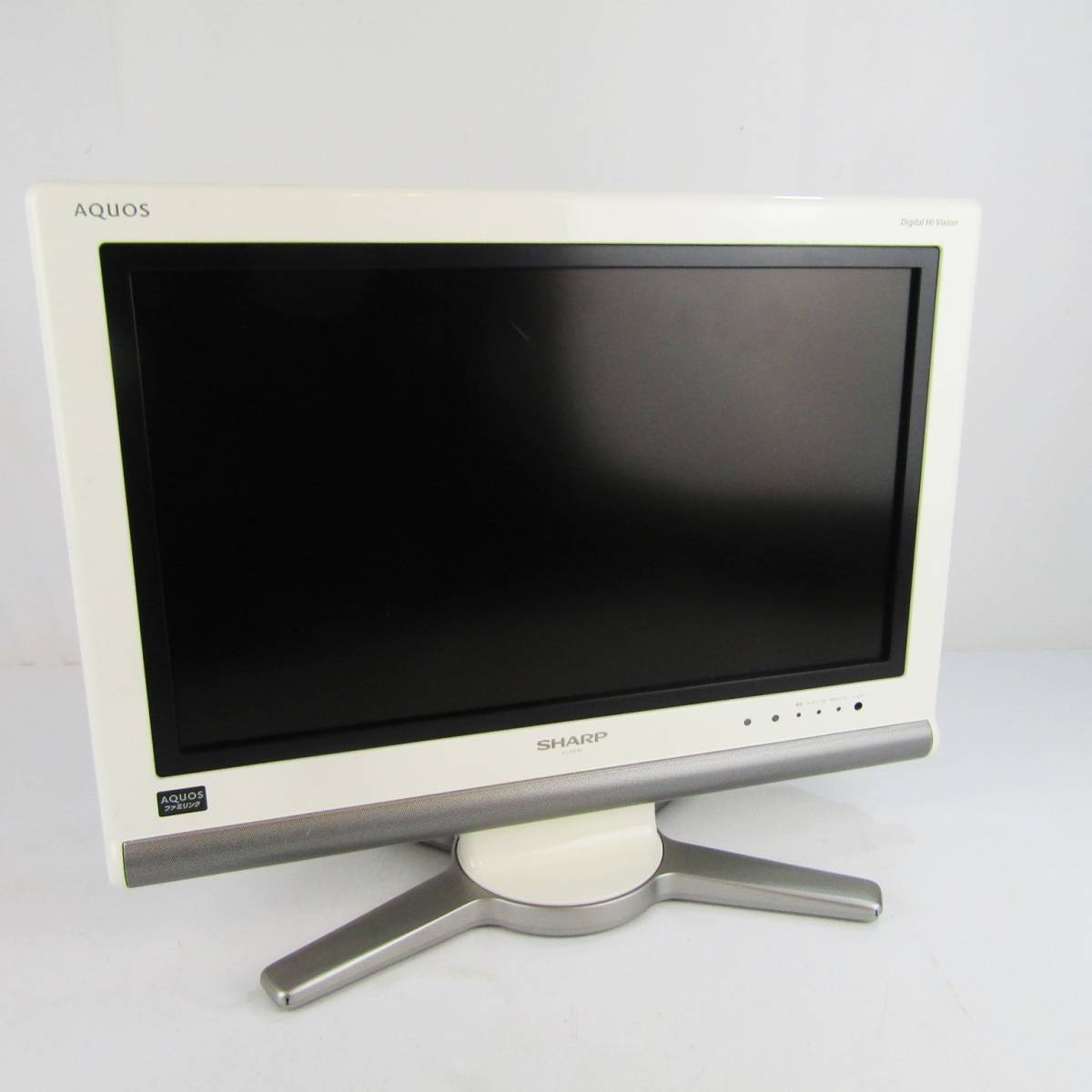 QB7704 SHARP シャープ AQUOS アクオス 液晶カラーテレビ LC-20D10 20インチ 2007年製 ホワイト 映像機器 TV 家電 電化製品 中古 福井_画像2