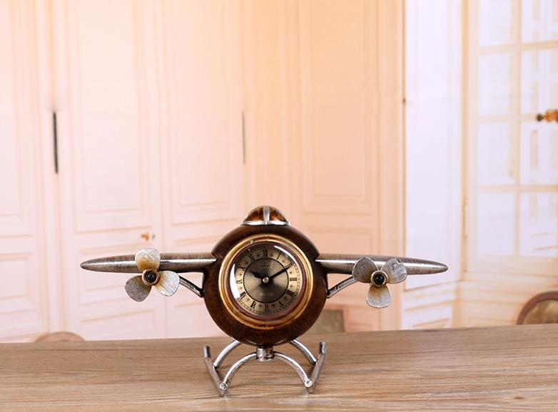 超 アメリカ式 復古置時計机の上応接間やや贅沢 置物 創意 静音 置時計 