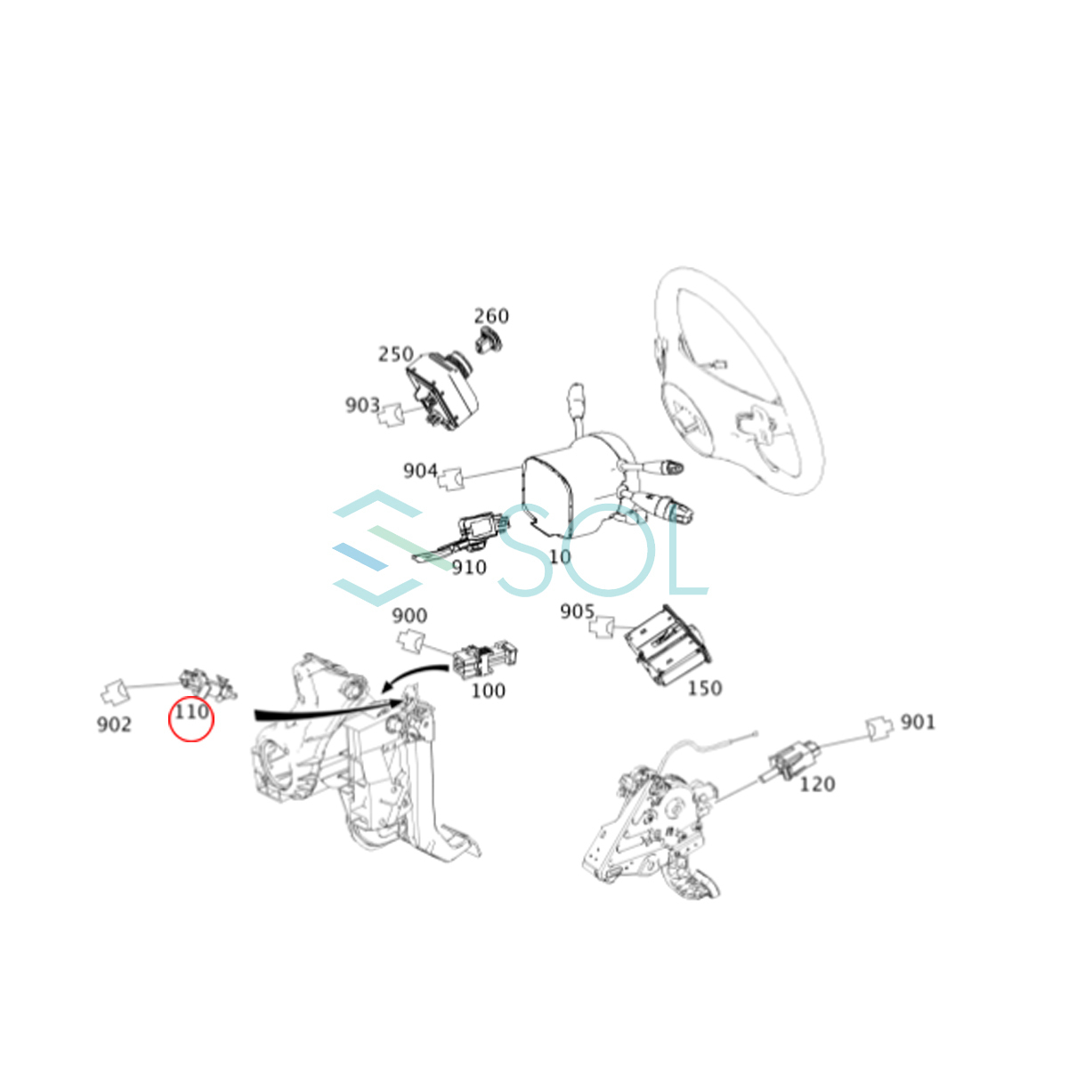 ベンツ W210 W211 W212 W207 W117 クラッチペダルスイッチ E240 E250 E280 E300 E320 E350 E430 E55 CLA180 CLA220 CLA250_画像5