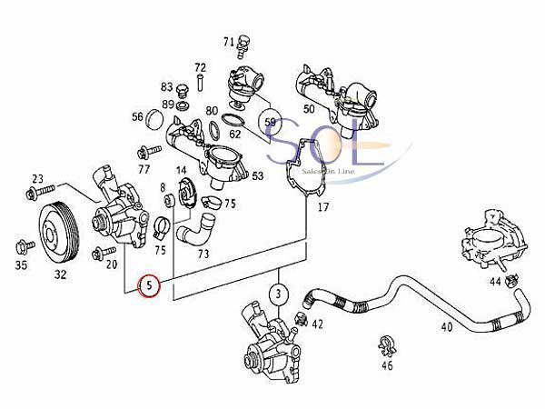 ベンツ W202 W203 W208 R170 ウォーターポンプ C200 CLK200 SLK230 1112004201 出荷締切18時_画像2