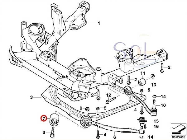 BMW E53 X5 フロント プルストラット ラバーマウント プッシュ ジョイント 左右セット 3.0i 4.4i 4.6is 4.8is 31126769715 出荷締切18時_画像2