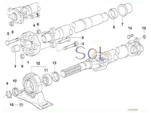 BMW E36 E46 E34 プロペラシャフト ジョイントディスク（LK=78MM D=110MM） 318i 320i 323i 325i 328i 520i 26111227410 出荷締切18時_画像2