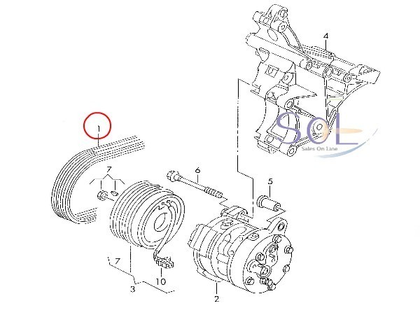 VW  гольф  3  гольф  4 ... ...  Polo ...  fan   ремень  V ремень  6PK1033 06A260849K 06A260849G 037903137H  отправка груза  ...18  час 