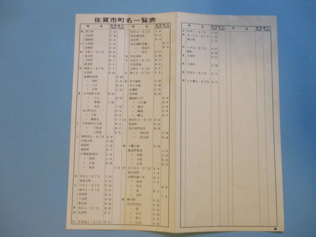 り1029　8千分1地図　エリアマップ　佐賀県　佐賀市街図　昭和53年　昭文社_画像5