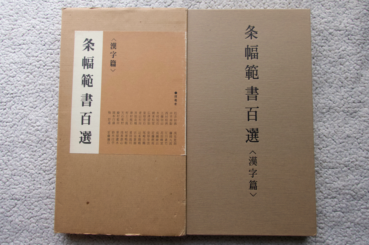 条幅範書百選 青山杉雨編 (二玄社) 綴じたものではございません_画像1