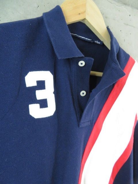 009c21* superior article. * big po knee *Ralph Lauren Ralph Lauren polo-shirt with short sleeves S/ number ring / trad / American Casual / Golf / lady's woman 