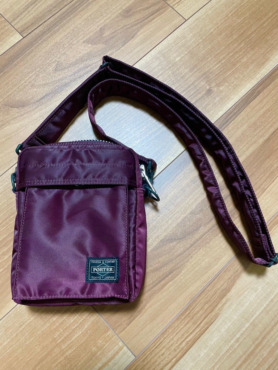 PORTER PX TANKER VERTICAL SHOULDER BAG マルーン MAROON PORTER PX TANKER VERTICAL SHOULDER BAG マルーン MAROON