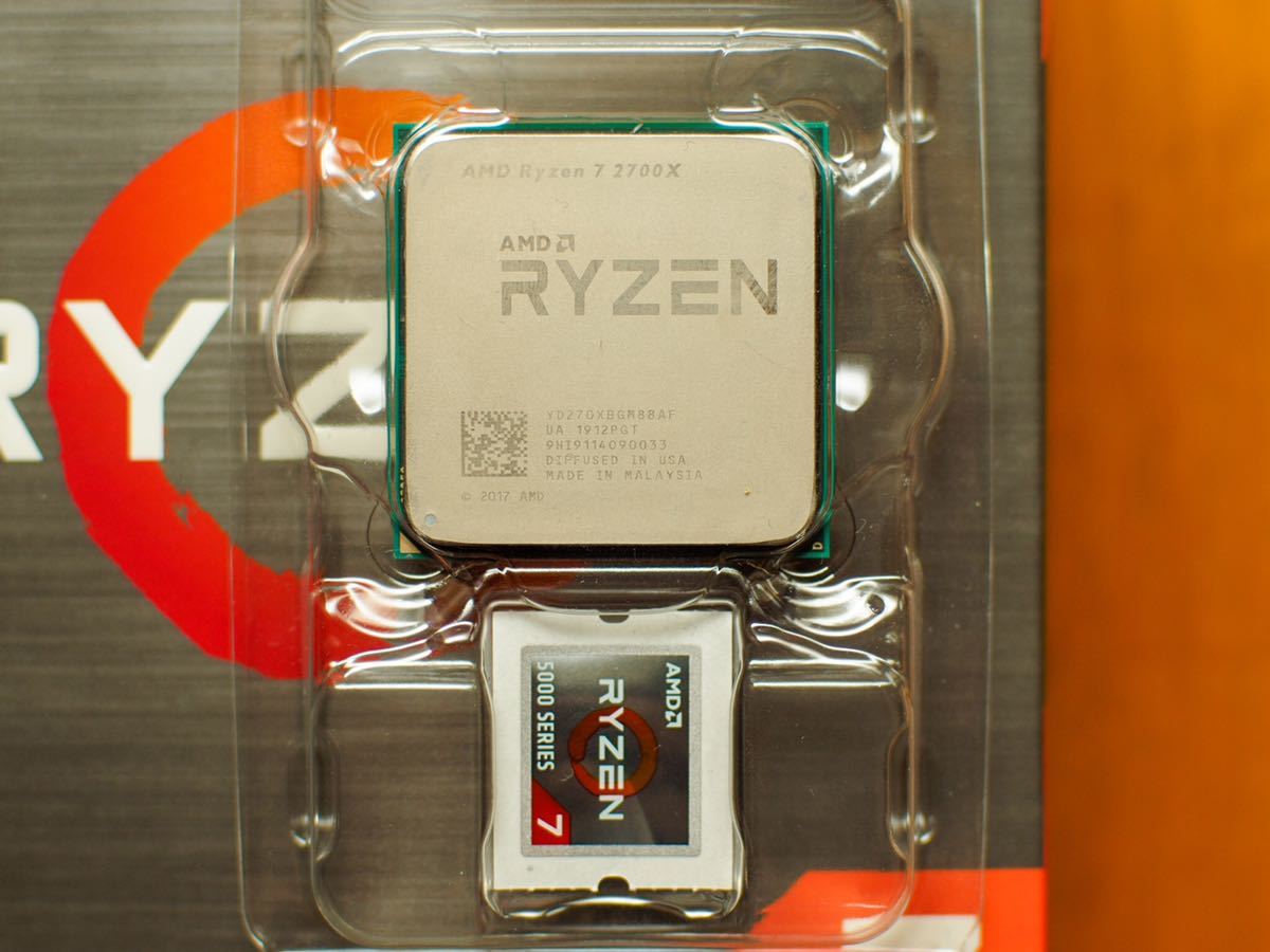 美品 完全動作品 CPU AMD Ryzen 7 2700x