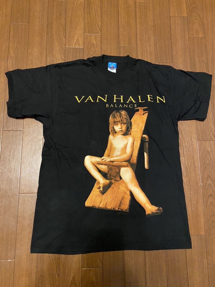 VAN HALEN BALANCE WORLD TOUR 1995 Tシャツ サイズL FRUIT OF THE LOOM MADE IN  vintage 90s ヴィンテージ ヴァン・ヘイレン