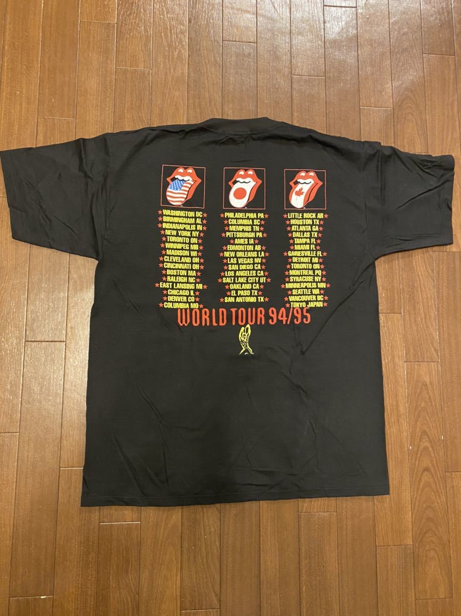 THE ROLLING STONES WORLD TOUR 94/95 Tシャツ XL BROCKUM WORLDWIDE