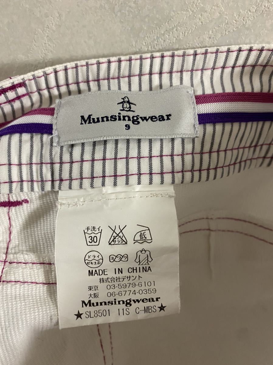 Munsingwear ショートパンツ サイズ9 レディース マンシングウェア GOLF ゴルフ ストレッチ素材_画像6