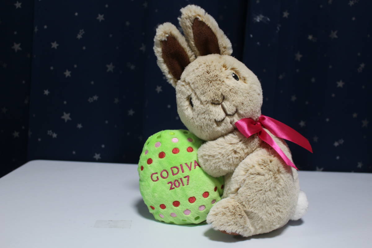 ■2017■GODIVA ゴディバ■うさぎ■イースターバニーぬいぐるみ■美品■_画像1