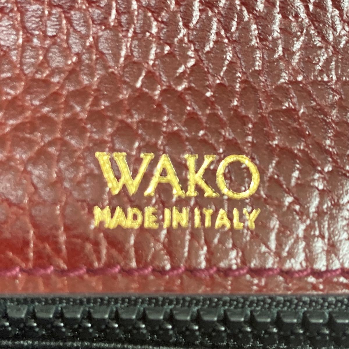 超美品 WAKO 銀座 Ginza 和光 ワコウ フォーマル ワインレッド レザー