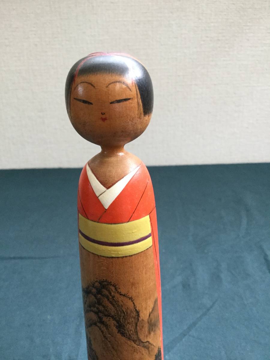 創作こけし 高野与八作 水閣避暑 高さ19、5センチ | noonanwaste.com