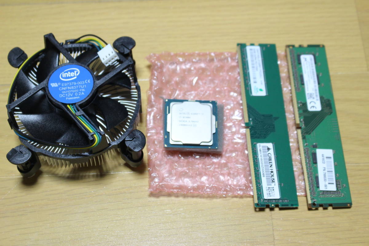 2021超人気 インテル Intel Core i7-8700K 3.7GHz+FAN+8GB(4×２）LGA1151 Core i7