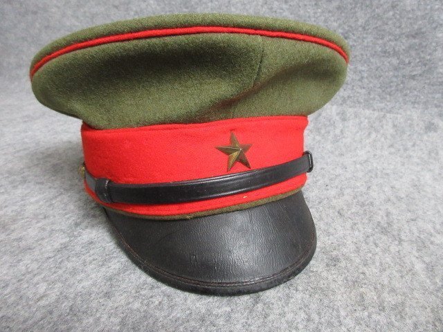 旧日本軍 帽子 [B30533] 内径17cm 個人 装備 時代資料 軍事 軍隊