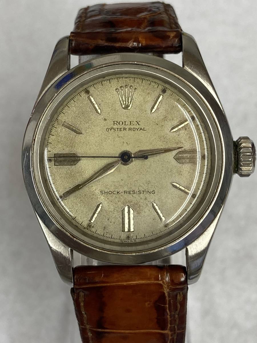 １円スタート！【ROLEX／ロレックス】OYSTER ROYAL／オイスター・ロイヤル／Ref.6244　手巻き　アンティーク_画像1