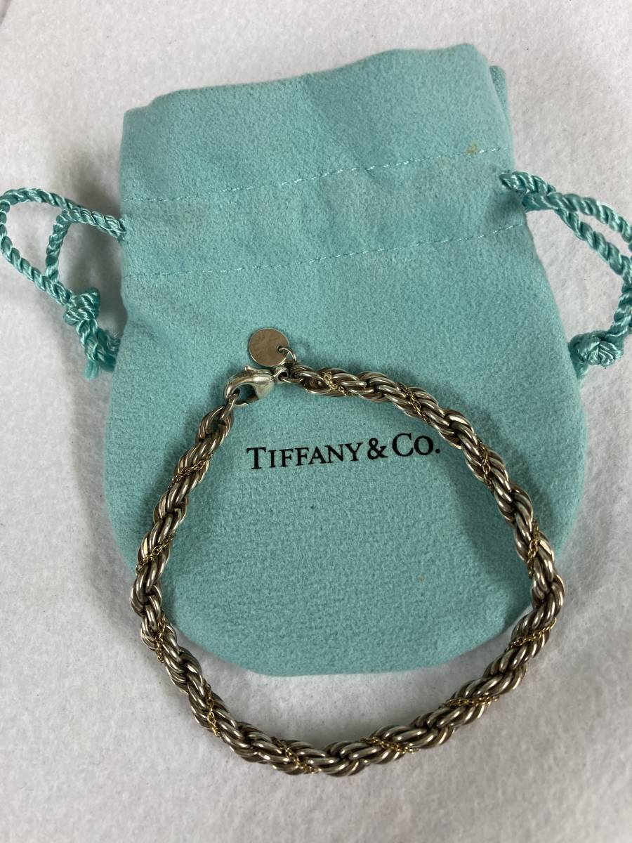 1円スタート!Tiffany & Co.ティファニー スクリュー925 750チェーン