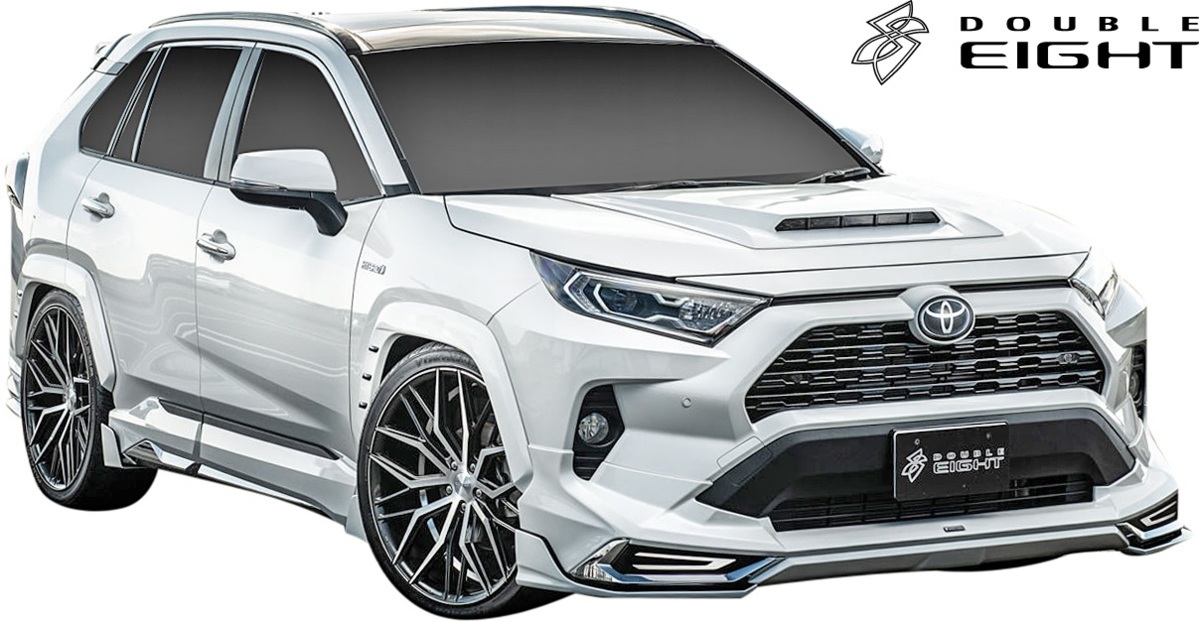 【M’s】トヨタ 50系 RAV4 モデリスタ用 (2019.4-) DOUBLE EIGHT フロントサイドスポイラー ／／ ダブルエイト FRP 未塗装 エアロ パーツ_画像5