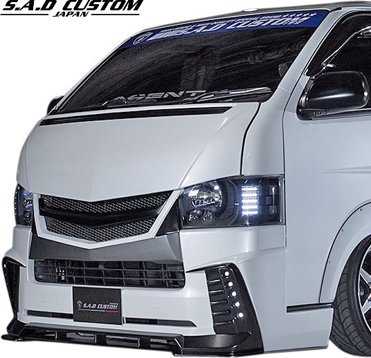 【M’s】TOYOTA 200 ハイエース 4型 ( ナロー用 ) S.A.D CUSTOM JAPAN AGENT 専用 5連LEDデイライト キット ／ エアロ カスタム 縦型 外装_画像3