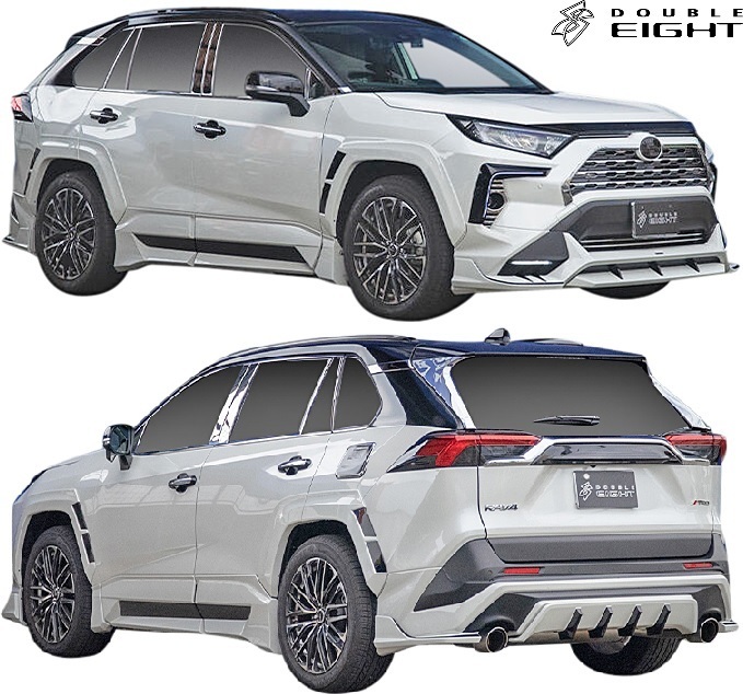 【M’s】50系 RAV4 X/G TRD用 (2019.4-) DOUBLE EIGHT オーバーフェンダー (6ピース) ダブルエイト FRP エアロ パーツ ワイドフェンダー_画像2