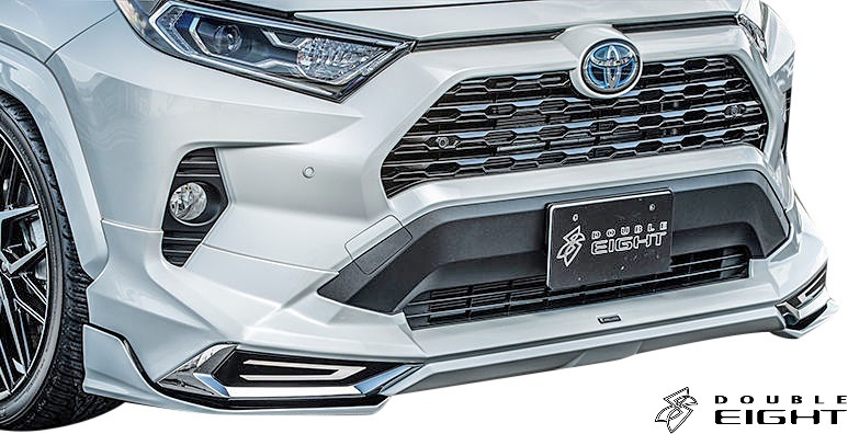 【M’s】トヨタ 50系 RAV4 モデリスタ用 (2019.4-) DOUBLE EIGHT フロントサイドスポイラー ／／ ダブルエイト FRP 未塗装 エアロ パーツ_画像3