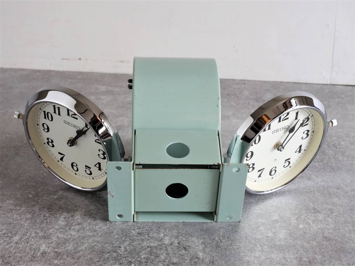  двусторонний часы seiko настенные часы кварц заменен Seiko SEIKO in пыль настоящий публичность объект станция . судно 114-3