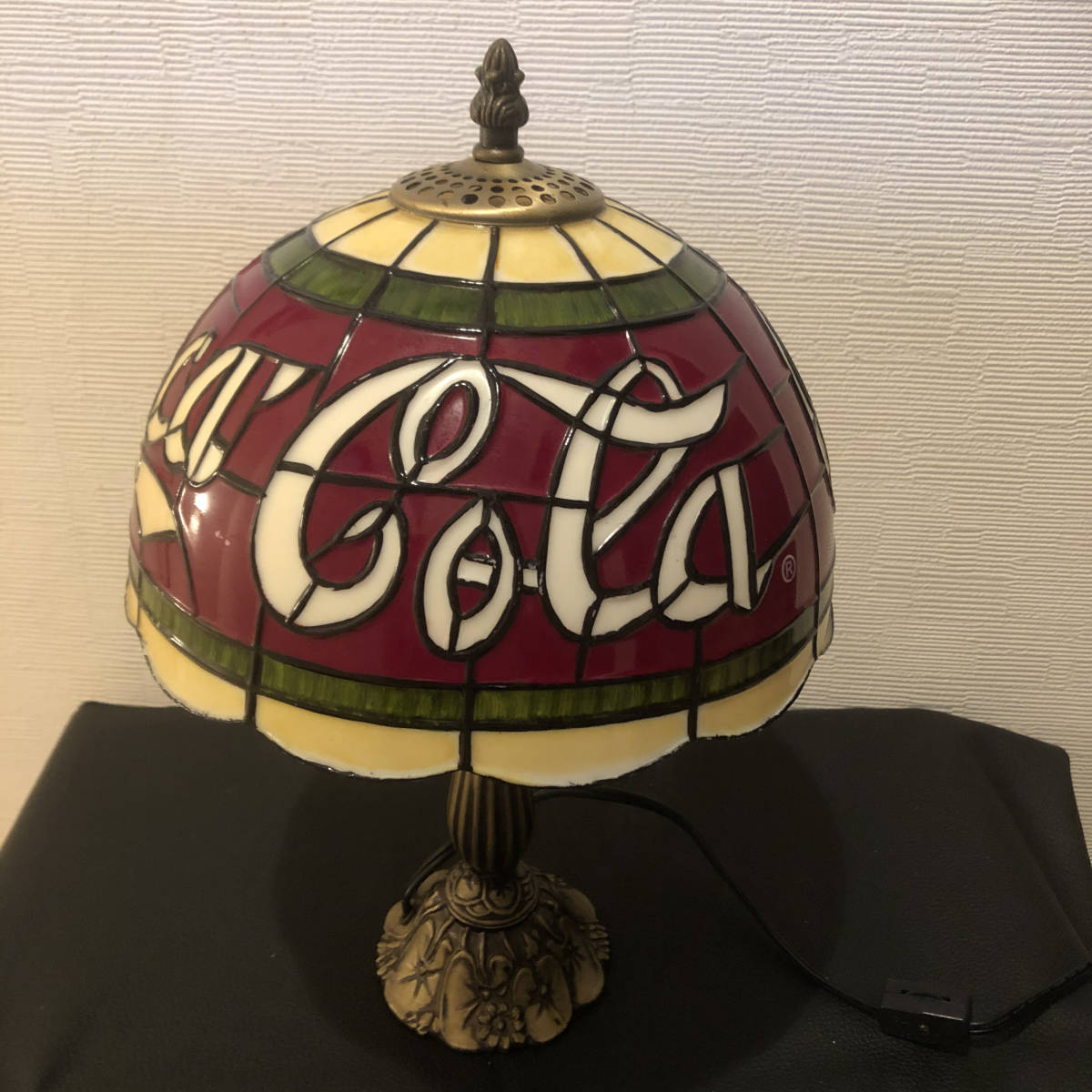 コカコーラ Coca－Cora ステンドグラス調 ティファニーランプ 