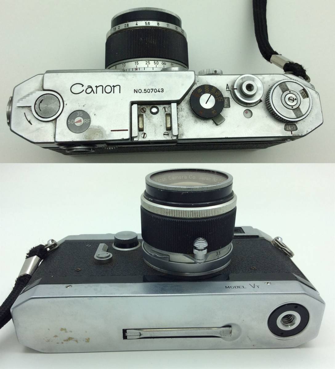 EE29◇〈動作/精度未確認〉Canon キャノン MODEL VT フィルムカメラ / CANON LENS 50mm 1:1.8 レンズ / ジャンク品 ◇ _画像5
