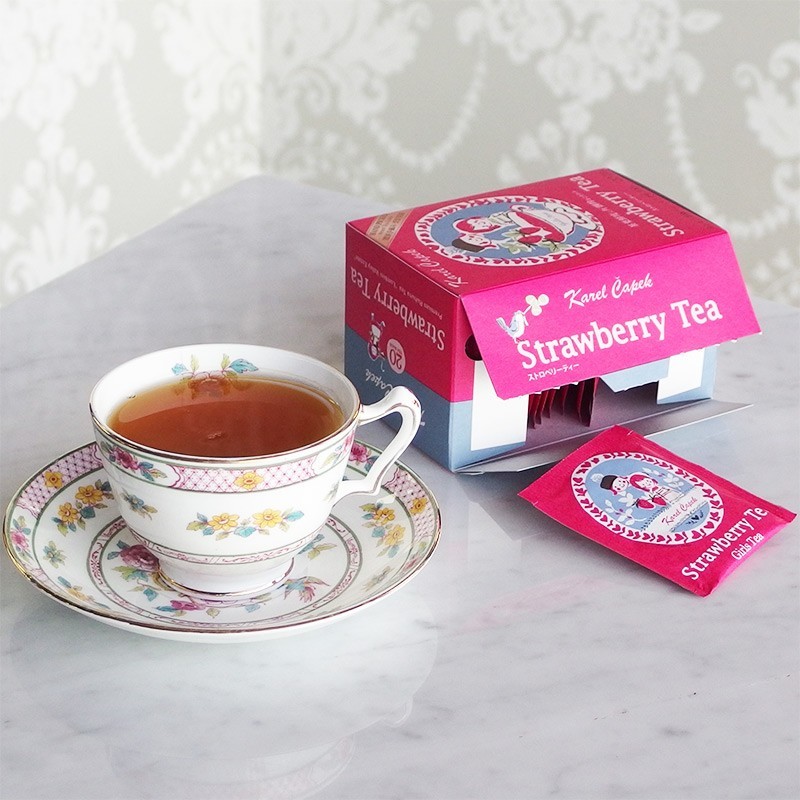 Karel Capek girls tea Strawberry Flavor Tea bag 20 pieces set Japan 