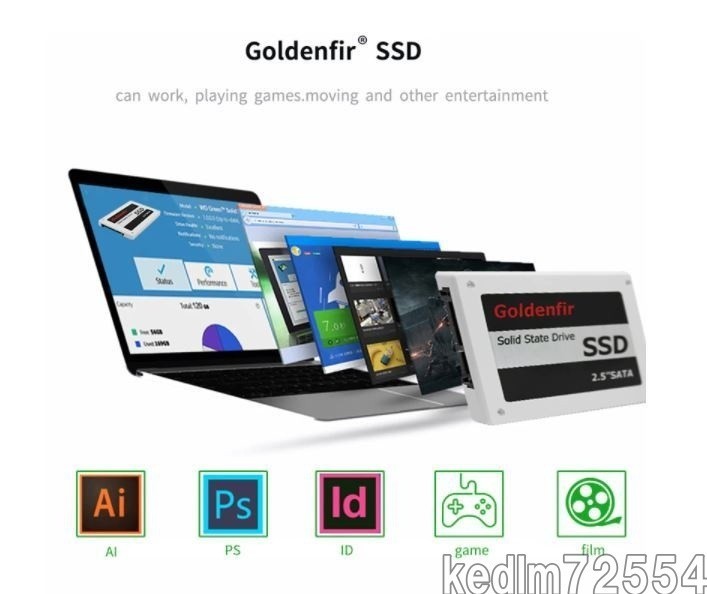 『超得』新品 SSD 720GB Goldenfir SATA3 / 6.0Gbps 未開封 ノートPC デスクトップPC 内蔵型 パソコン 2.5インチ 高速 NAND TLC_画像8