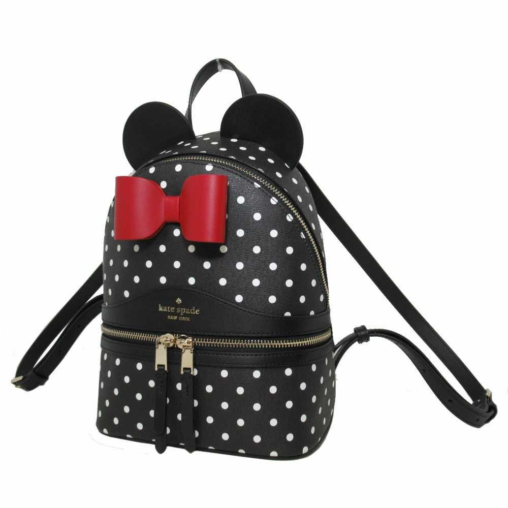 ケイトスペード×ディズニー リュック K7325 001(ブラック) レザー ミニーマウス バックパック disney kate spade アウトレット_画像1