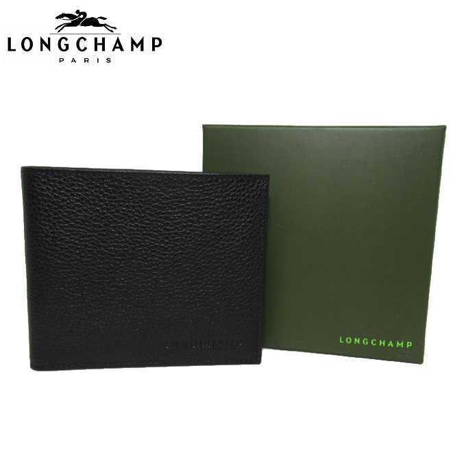 ロンシャン LONGCHAMP 3508-021-047 レザー ロゴ 二つ折り財布(小銭