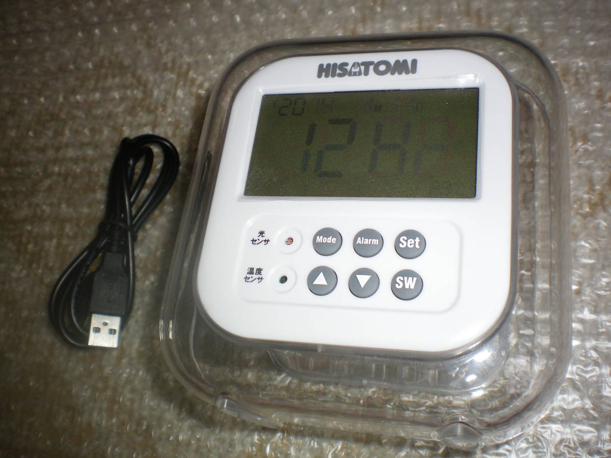  рабочий товар Aurora часы 2 HISATOMI.. электро- машина промышленность температура звук яркость переключатель сенсор USB кабель имеется в дальнейшем. PC обучающий материал оптимальный 