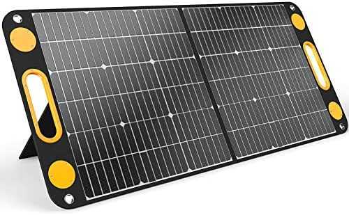 ソーラーパネル 100W ソーラーチャージャー 折りたたみ式 高転換率 太陽光パネル DC出力 ポータブル電源充電 (18V 5.55A) USB出力 スマホ