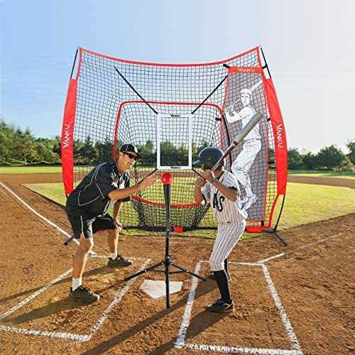 野球ネット バッティングネット 練習用 213cm*213cm 折り畳み式 投球練習 レーニングボール バッティングティー 人形ターゲット