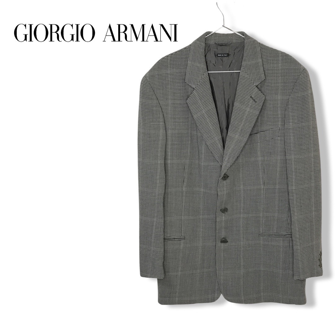 ★ジョルジオアルマーニ GIORGIO ARMANI★メンズ シングル 3B 総裏 テーラード ジャケット グレー size 50 管:C:04