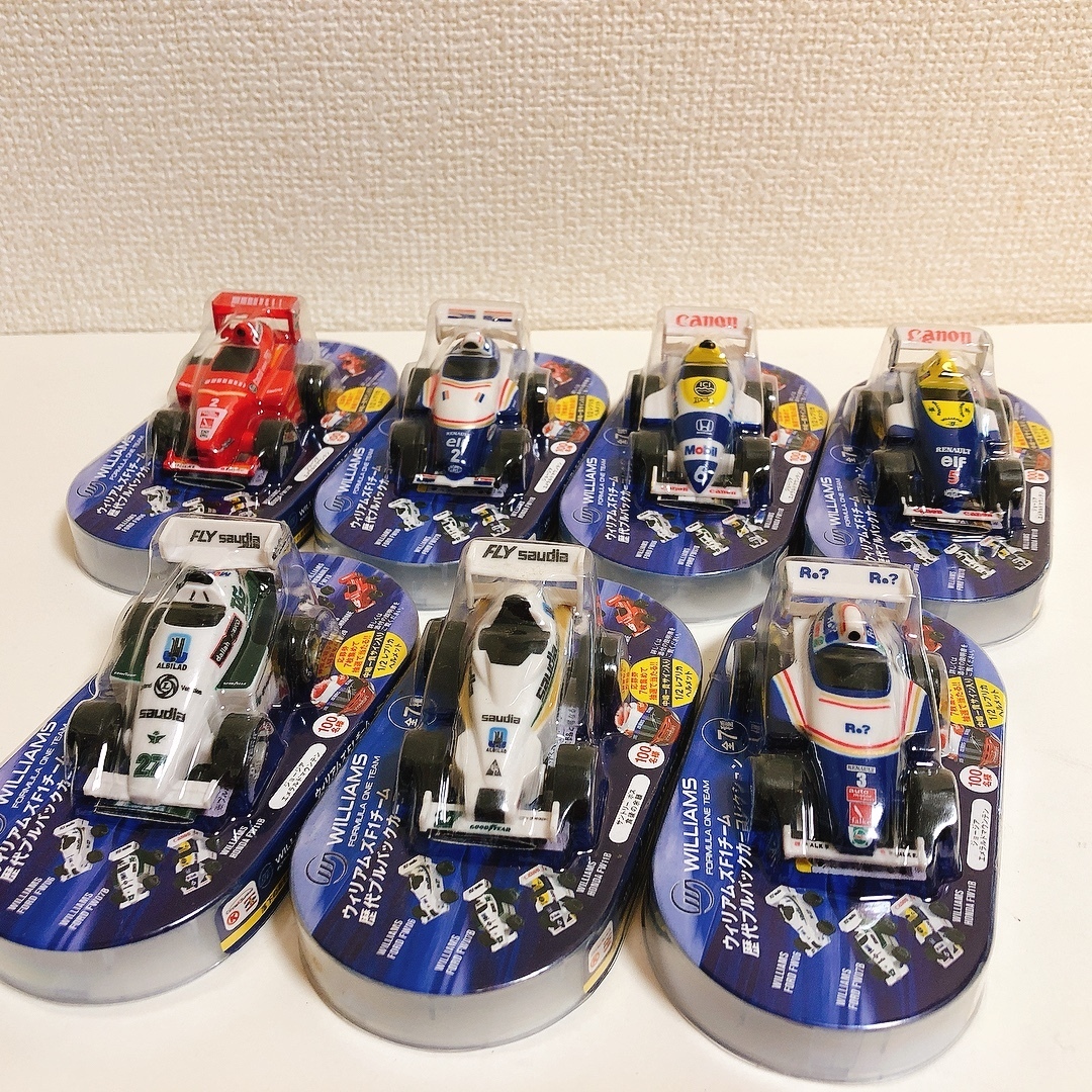 ■ 未使用品 サークルKサンクス ウイリアムズF1チーム 歴代プルバックカーコレクション 全7種　コンプリート　F1カー ★_画像1