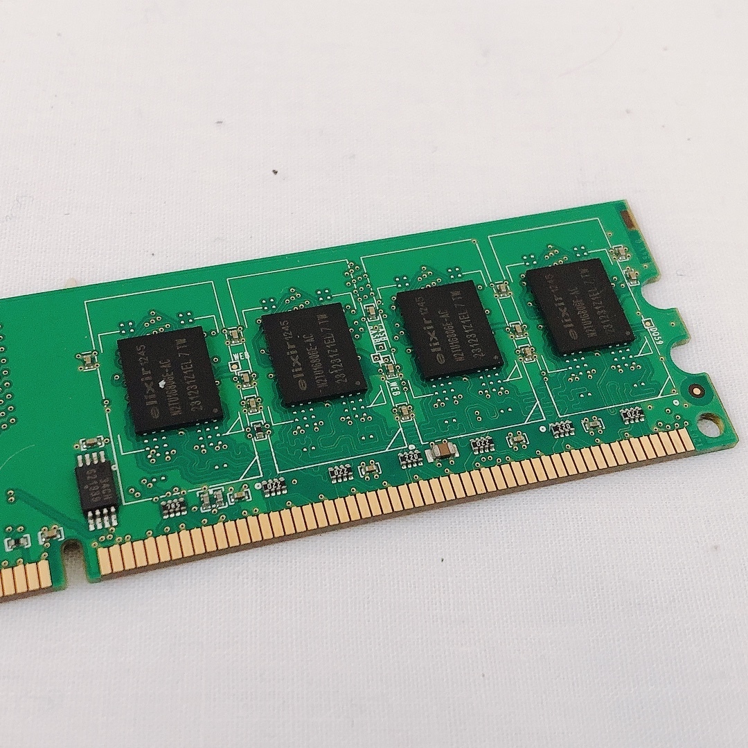 ■　elixir　Memiory　Module　デュアルチャネル動作テスト済　セット　DDR2　PC2-6400　CL5　2GB　JEDEC　メモリ　中古 ★_画像7
