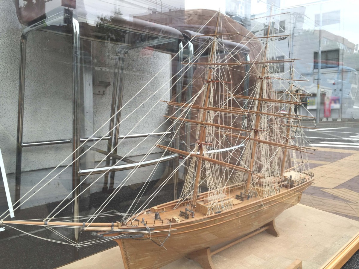 0 Sapporo limitation shipping un- possible sailing boat model ka tea sa-kCUTTY SARK 1/80 scale large foundation case attaching final product used *