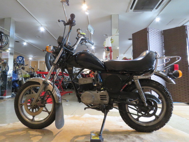 * rare! SUZUKI MAME TAN50 OR502 Suzuki Mametan 50 50cc 12983km black real movement! 2st 2 -stroke old car motor-bike Vintage bike Sapporo departure *