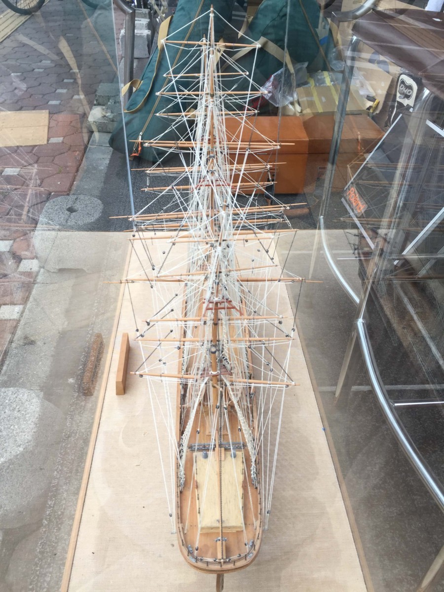 0 Sapporo limitation shipping un- possible sailing boat model ka tea sa-kCUTTY SARK 1/80 scale large foundation case attaching final product used *