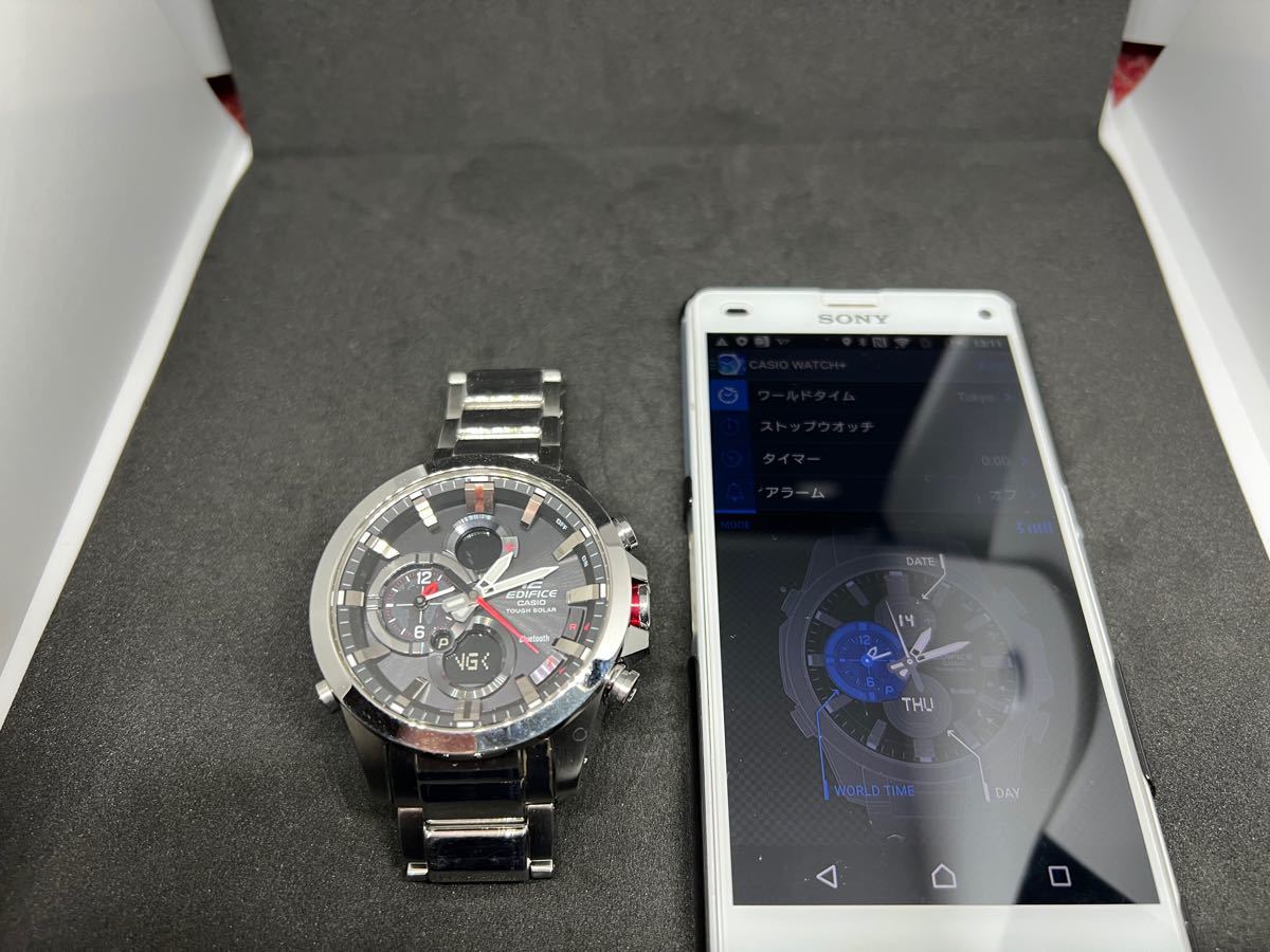 カシオ エディフィス ECB-500 Bluetooth ソーラー