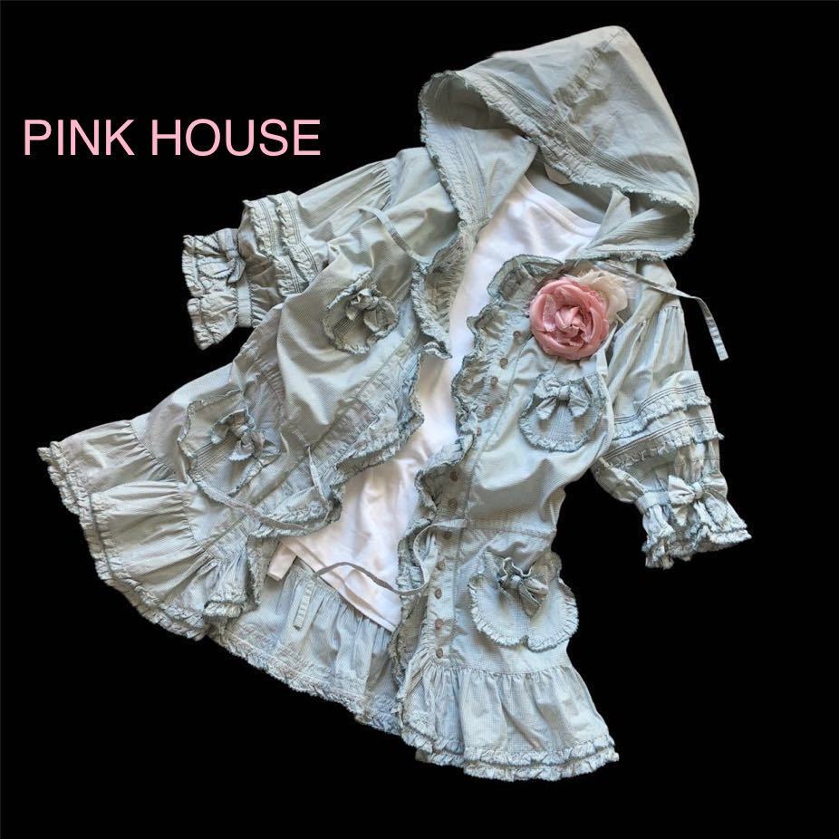 45％割引ホワイト系,FREE SIZEおすすめ PINK HOUSE ピンクハウス 新品 オーバーブラウス トップス シャツ/ブラウス(七分