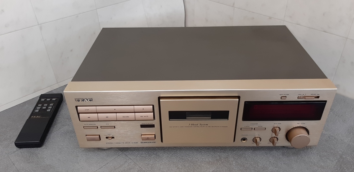 Yahoo!オークション - 04R18□TEAC V-1030 カセットデッキ リモコ...