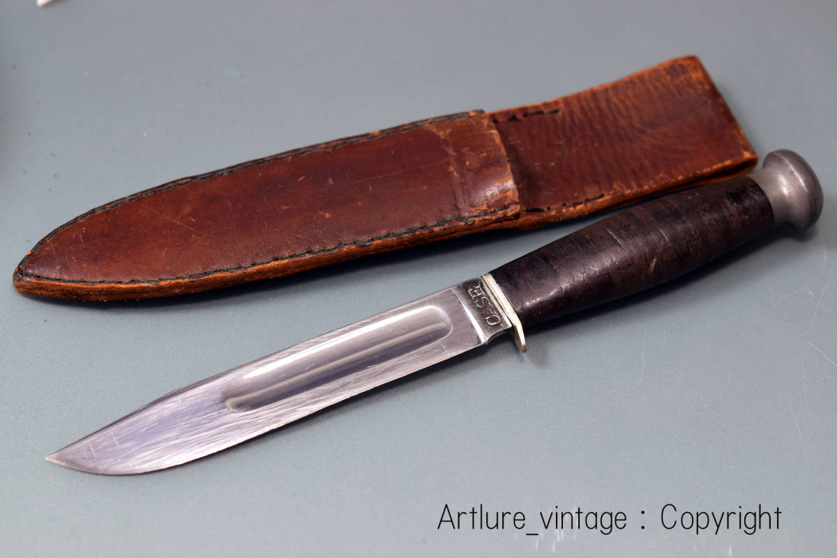 ●稀少VINTAGE KNIFE ,CASE 1940-1965年製 sheath nife .MADE IN USA ビンテージナイフ　”ケース”（ｂ1706-428）outdoor, camping,