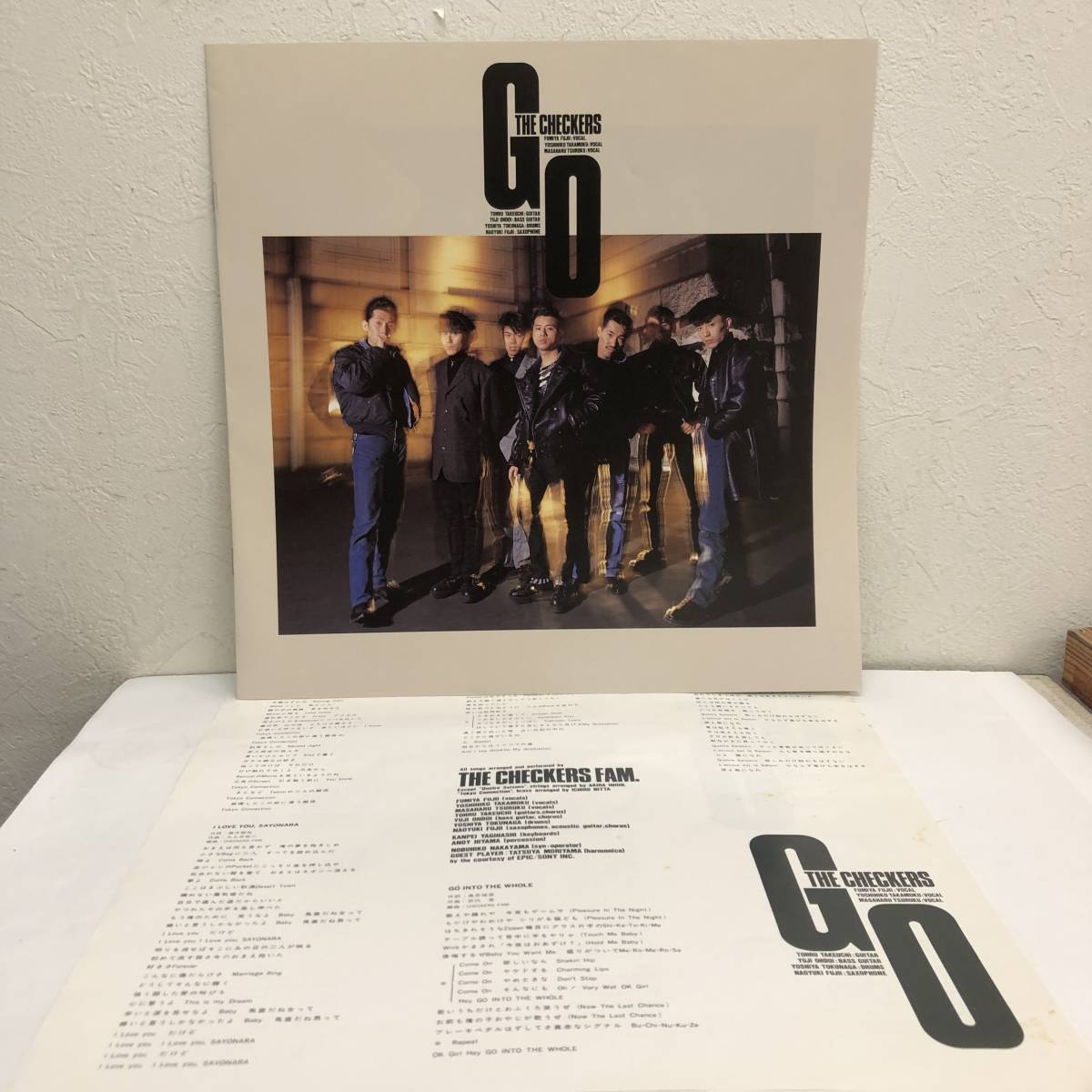 LPレコード 「チェッカーズ(The CHECKERS)：GO」 33 1/3回転 キャニオンレコード レトロ 中古_画像7