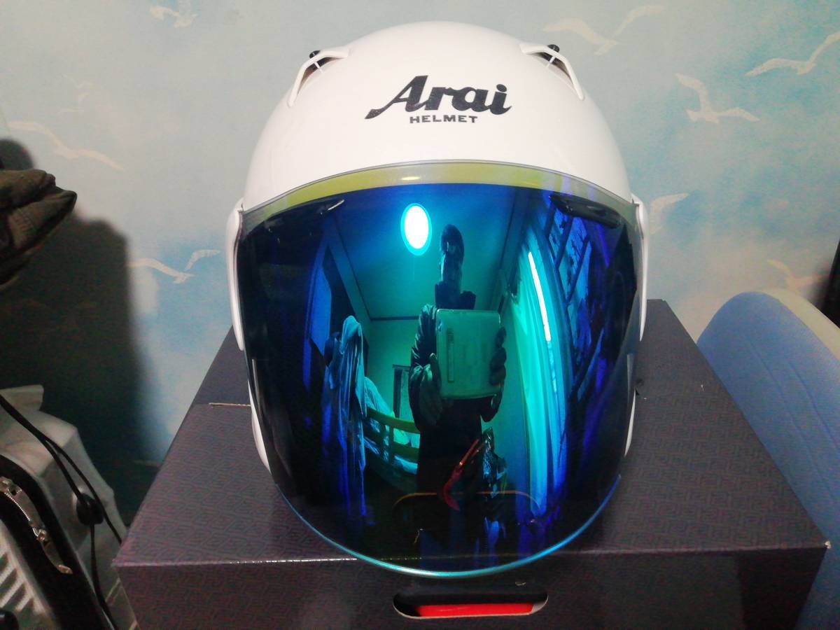 Arai(アライ)Mグラスグラスホワイト Lサイズ(59~60)未使用