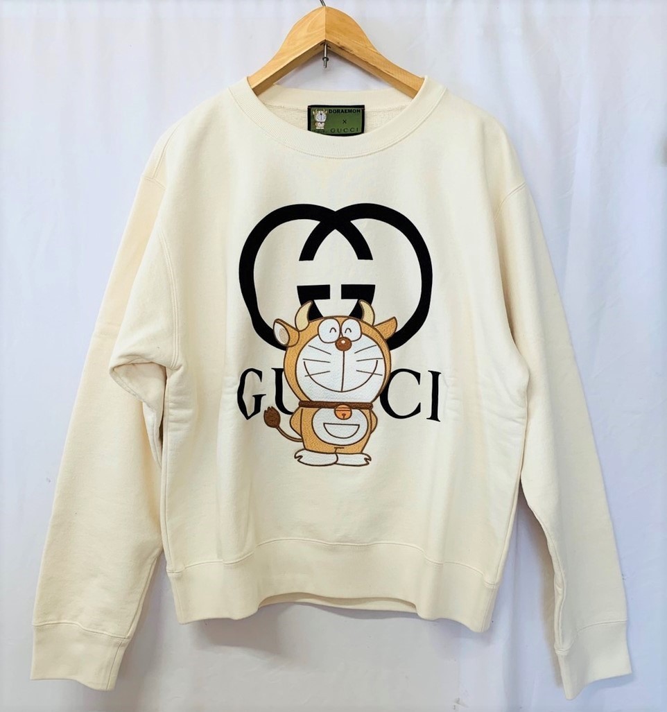 Yahoo!オークション - GUCCI グッチ スウェット グッチ×ドラえもん XSサ...